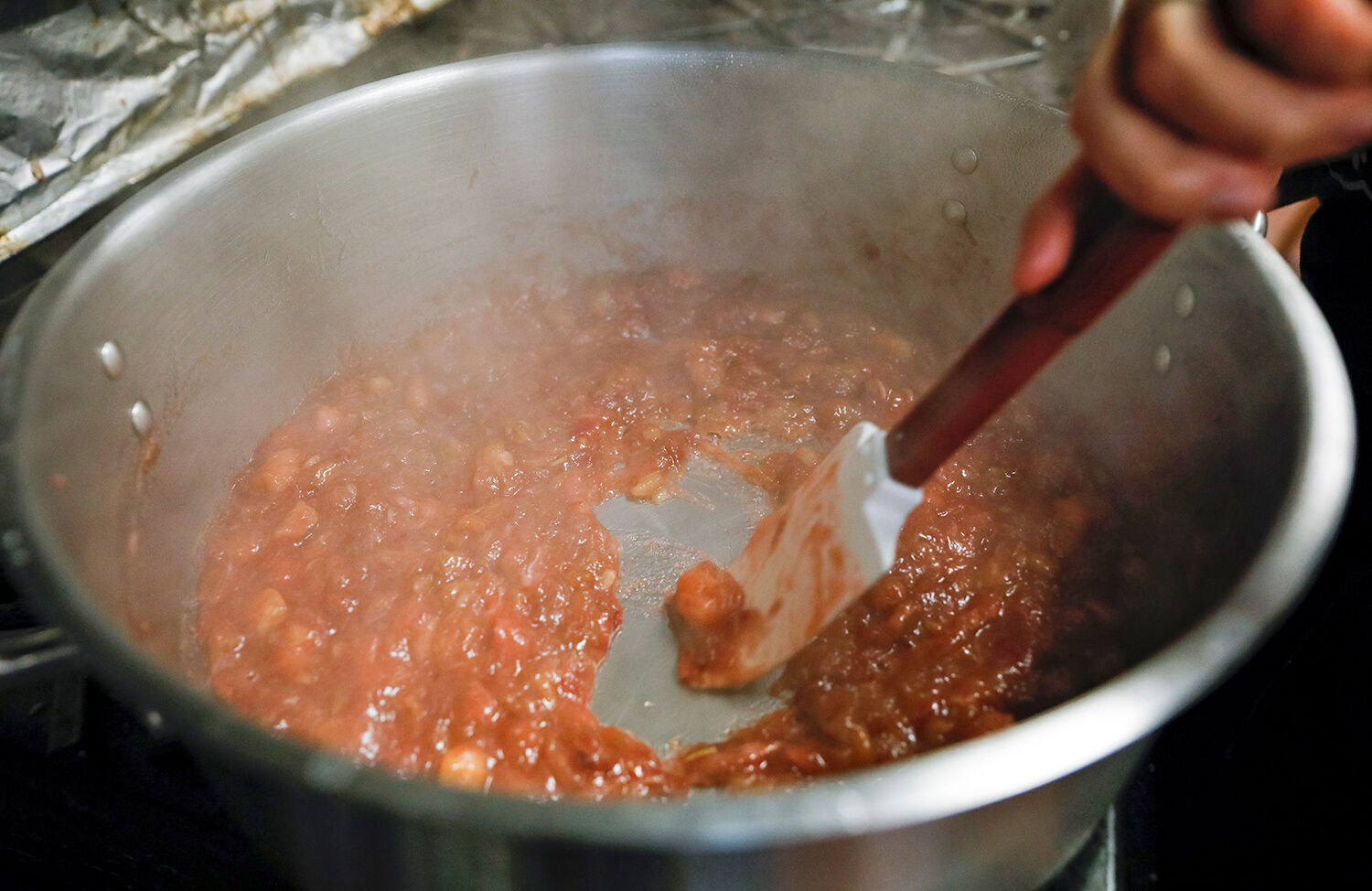 Rhubarb-Bourbon jam